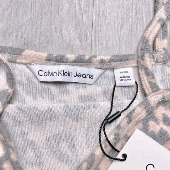 Calvin Klein Knit Leopard Print Camisole S - Picture 4 of 6